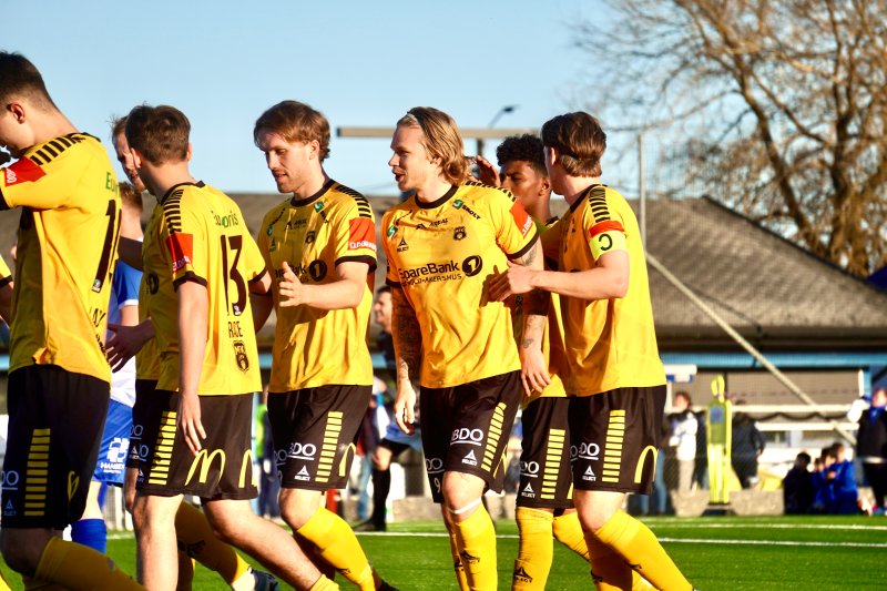 FØRSTE SCORING: Sebastian Pedersen åpnet med scoring i torsdagens bortekamp i cupen.